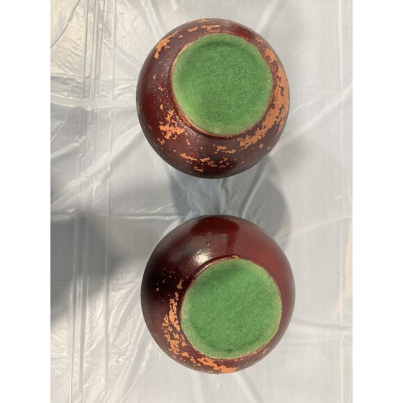 Hand-Painted Lacquer Vases – Burgundy Floral – Set of 2 - Picture 8 of 8